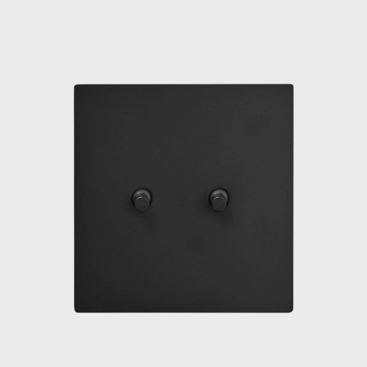interrupteur va-et-vient double noir mat