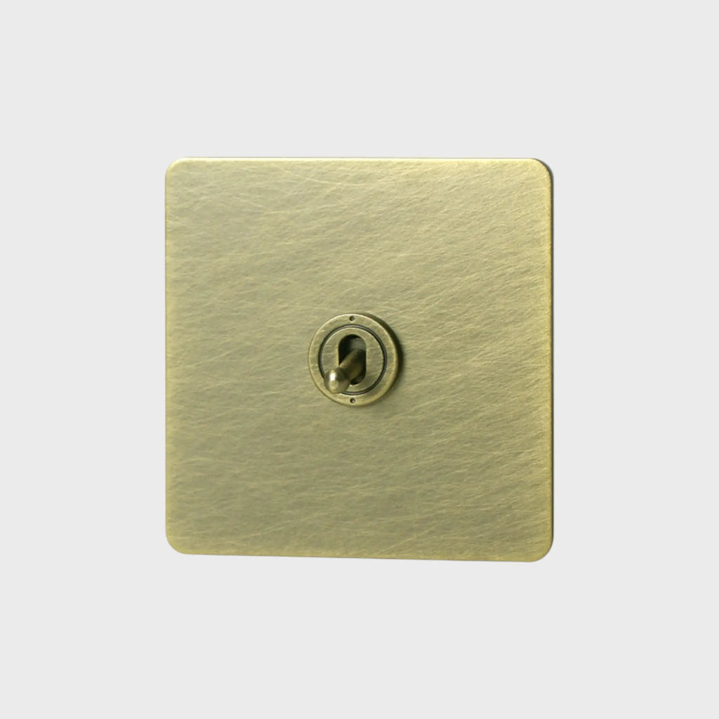 interrupteur va-et-vient simple bronze vieilli