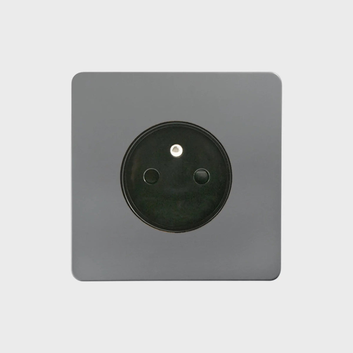 prise de courant simple anthracite