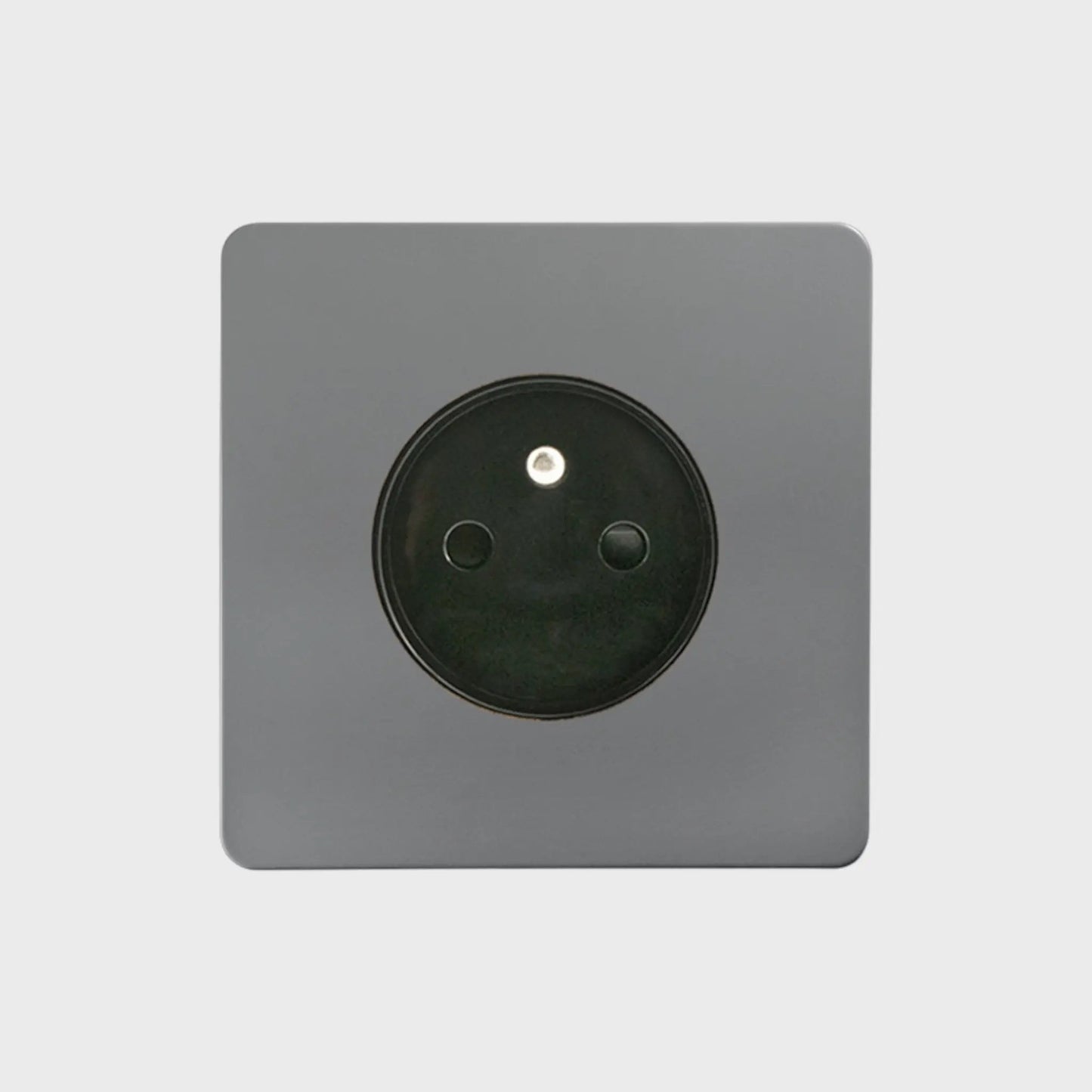 prise de courant simple anthracite
