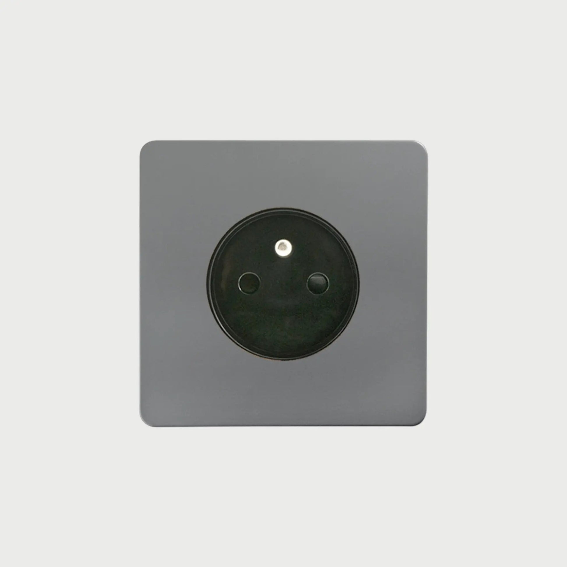 prise de courant simple anthracite