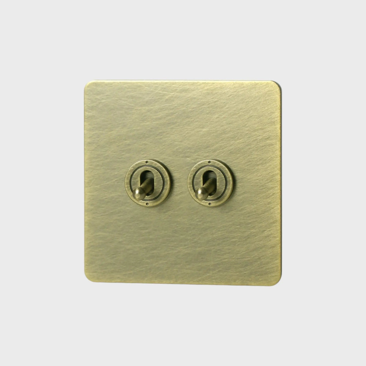 interrupteur va-et-vient double bronze vieilli