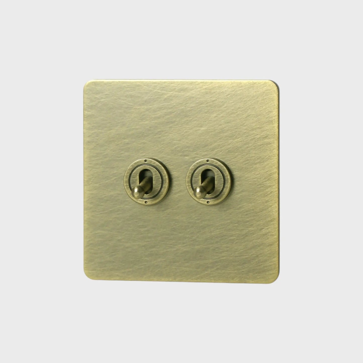 interrupteur va-et-vient double bronze vieilli