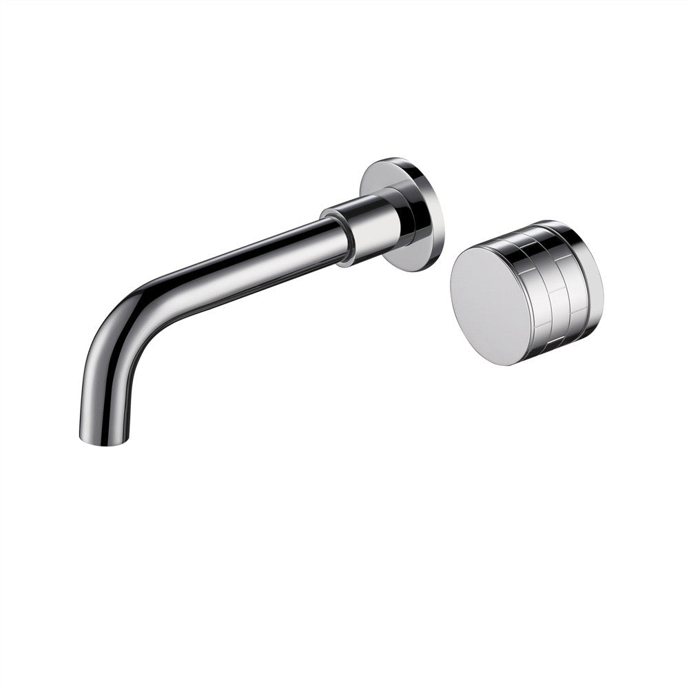 Azzurrite Robinet de Lavabo Mural, Laiton Massif, 5 Finitions