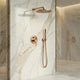 Kit de Douche Thermostatique encastré or rose poli