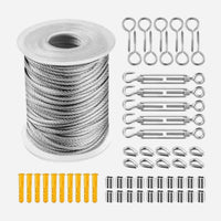 304 Stainless Steel Cable Kit with Turnbuckles - Outdoor Clothesline