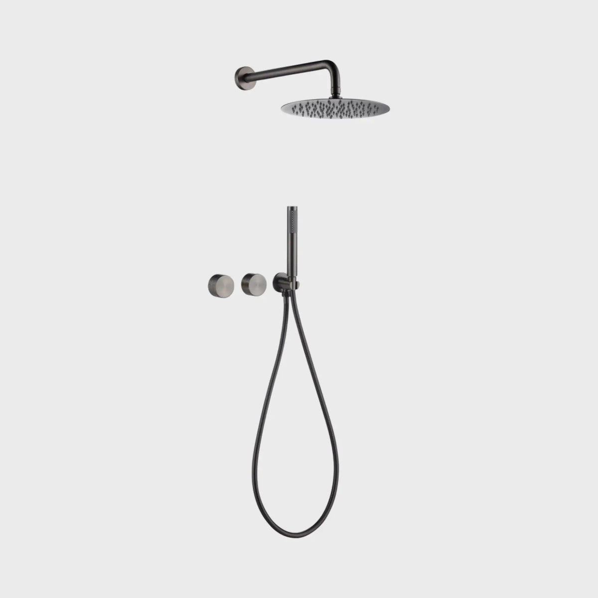 Composition de Douche encastré anthracite
