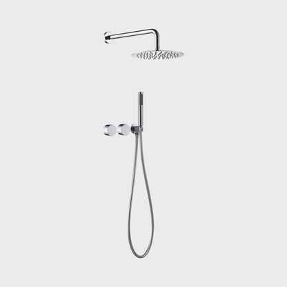 Composition de Douche encastré chrome