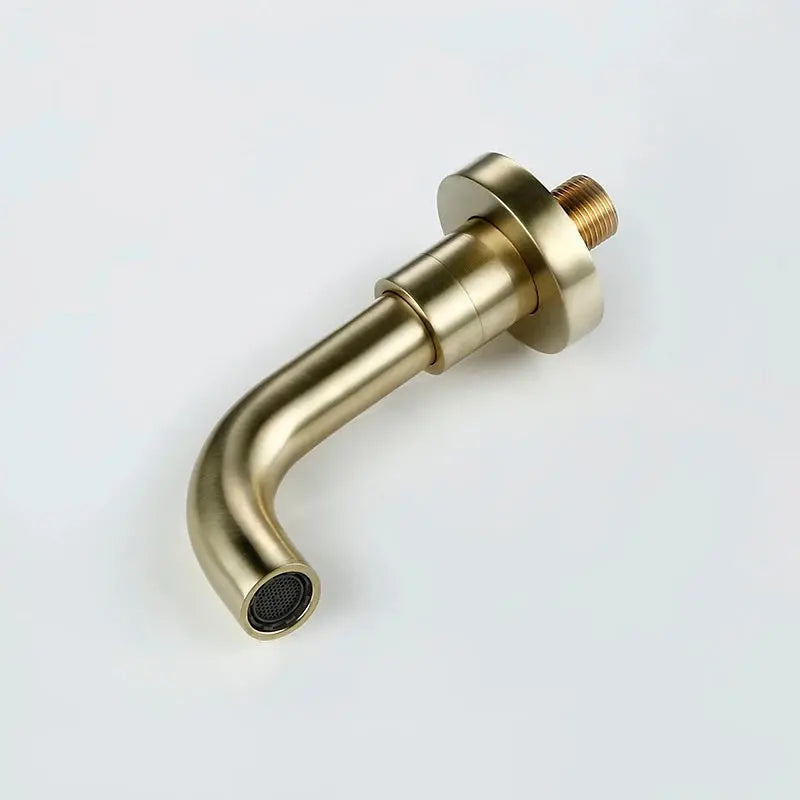 Composition bain-douche thermostatique encastrée or brossé