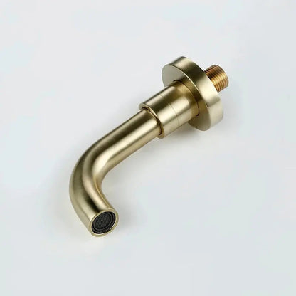 Composition bain-douche thermostatique encastrée or brossé