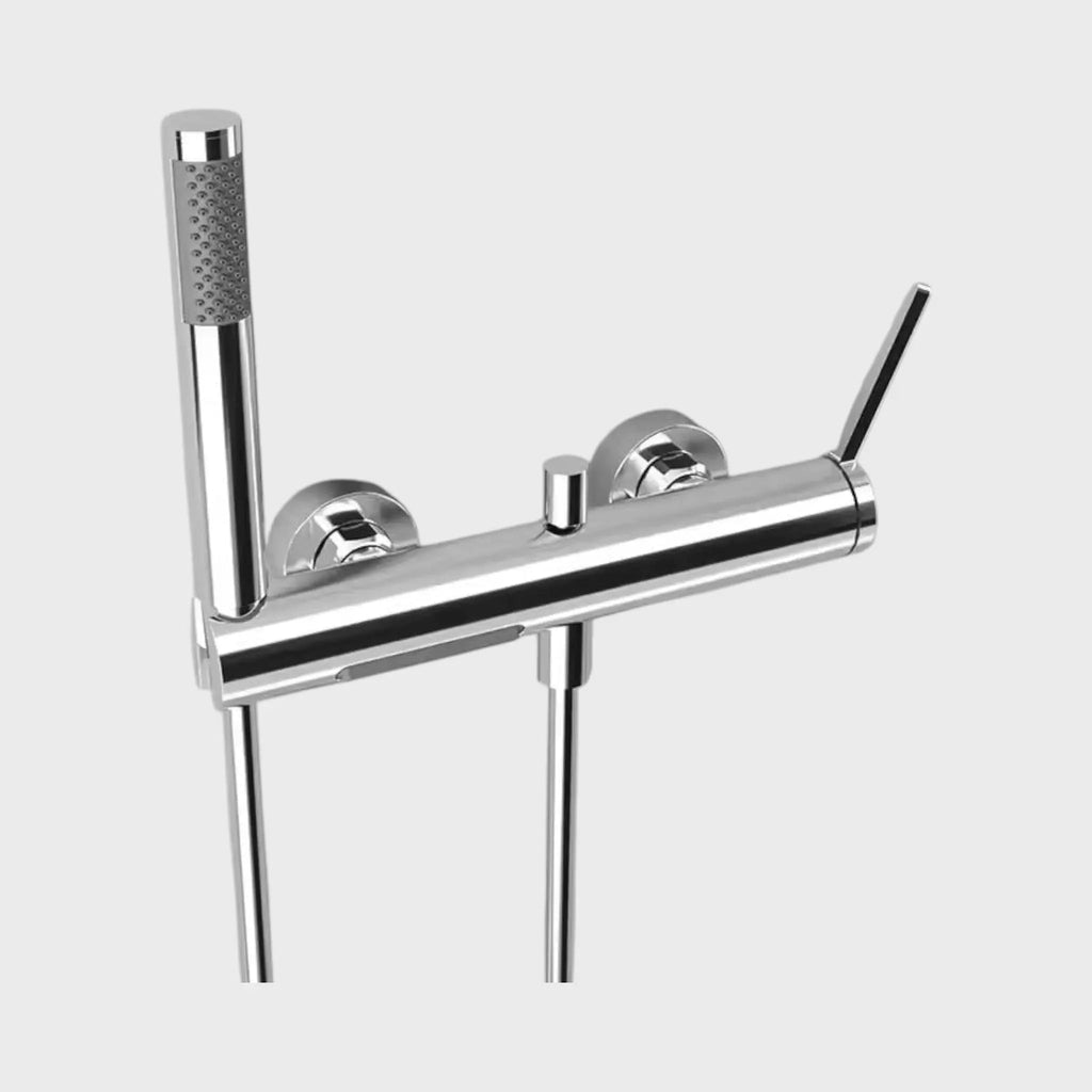 Mitigeur de baignoire mural chrome