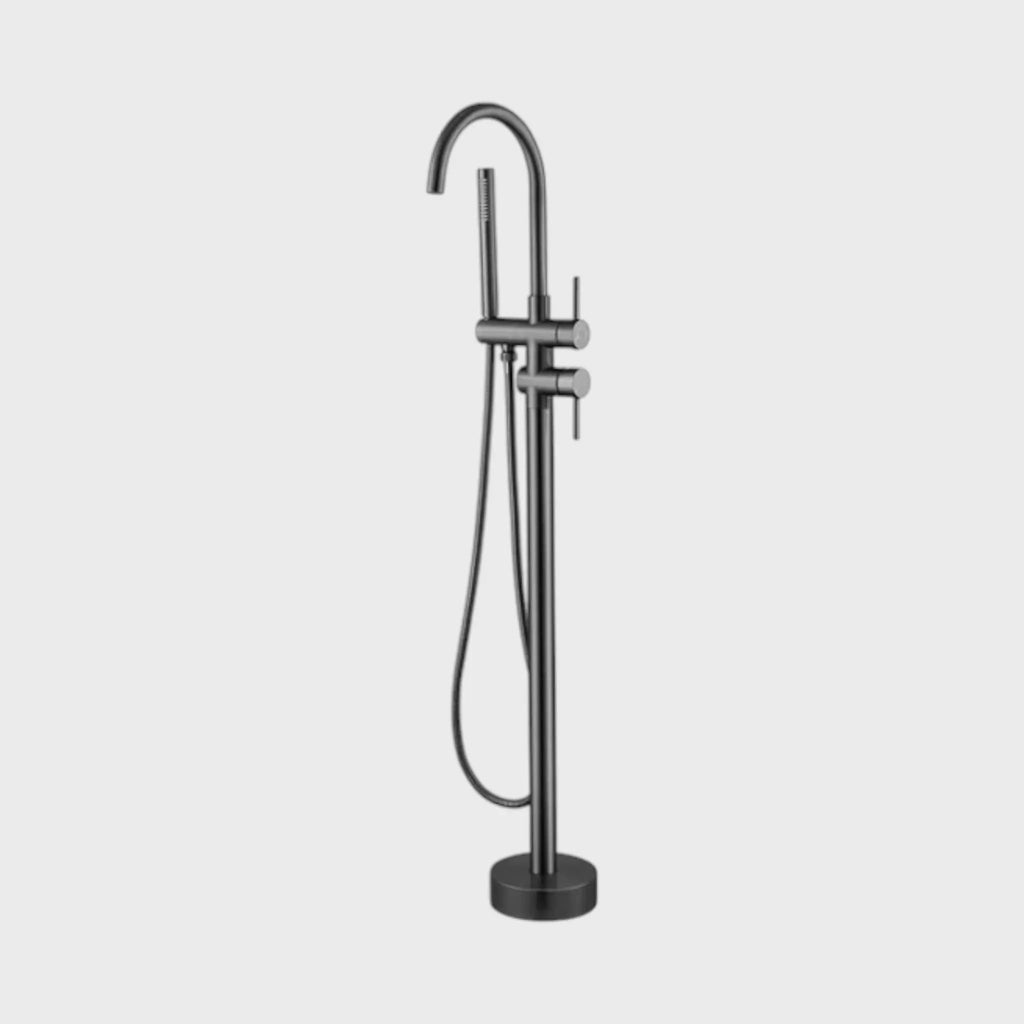 Mitigeur de baignoire sur pied anthracite
