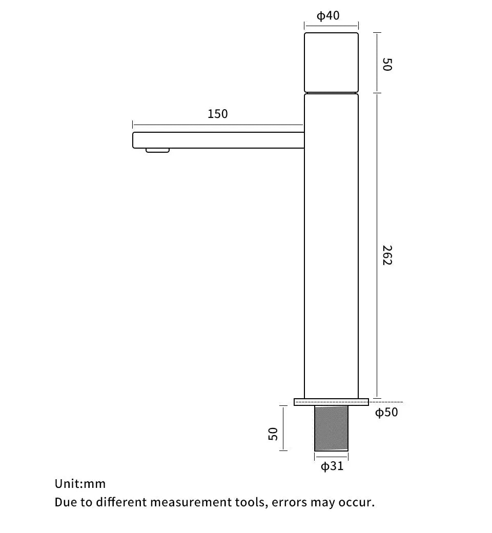 Mitigeur de lavabo haut anthracite