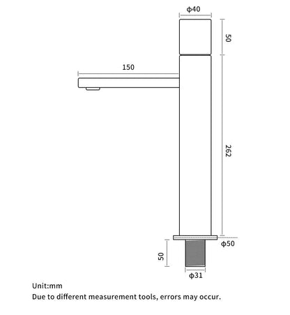 Mitigeur de lavabo haut anthracite