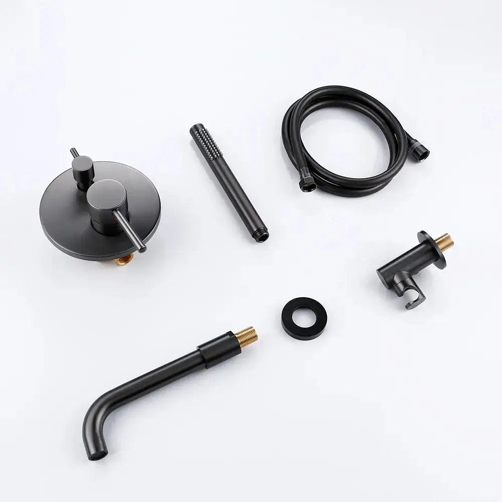 Mitigeur de bain thermostatique encastré anthracite