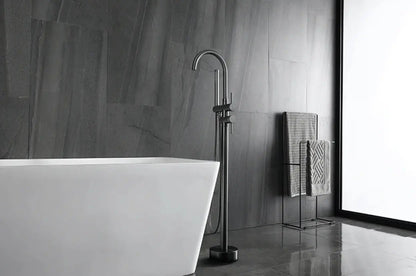 Mitigeur de baignoire sur pied anthracite