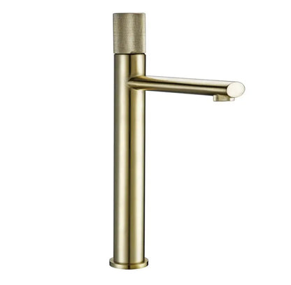 Mitigeur de lavabo haut or brossé