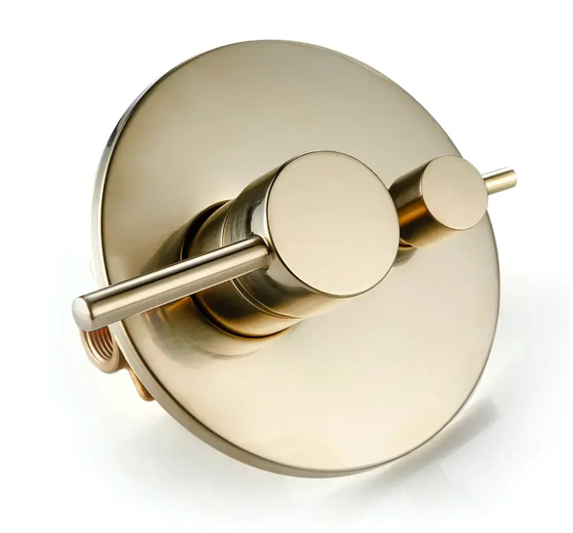 Kit de Douche Thermostatique encastré or brossé