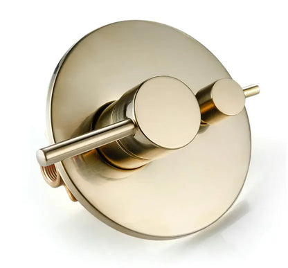 Kit de Douche Thermostatique encastré or brossé