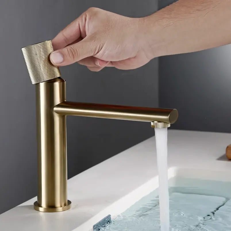 Mitigeur de lavabo générique or brossé