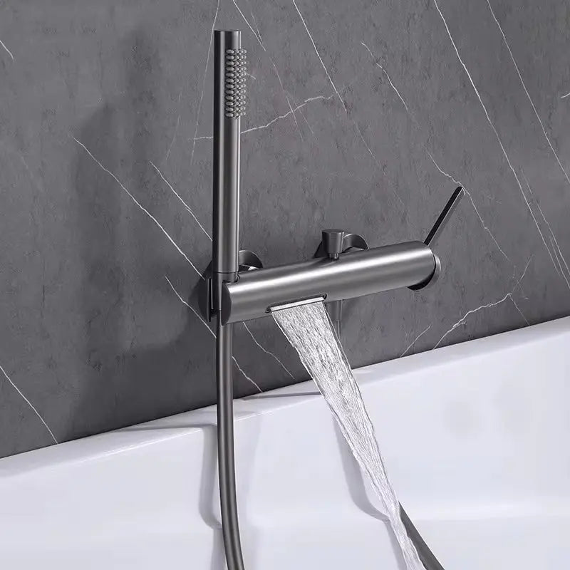 Mitigeur de baignoire mural anthracite
