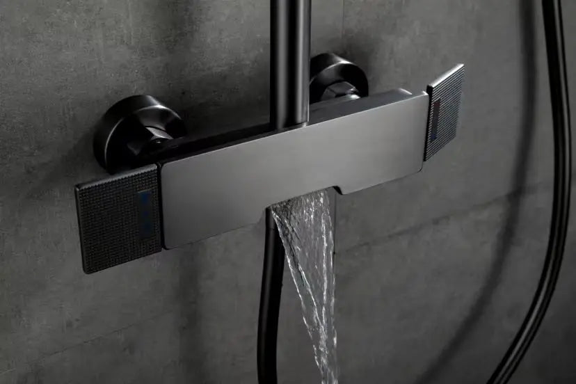 Colonne de douche et bain anthracite
