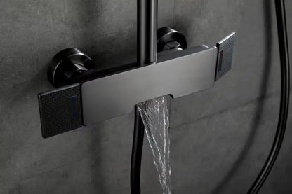 Colonne de douche et bain anthracite