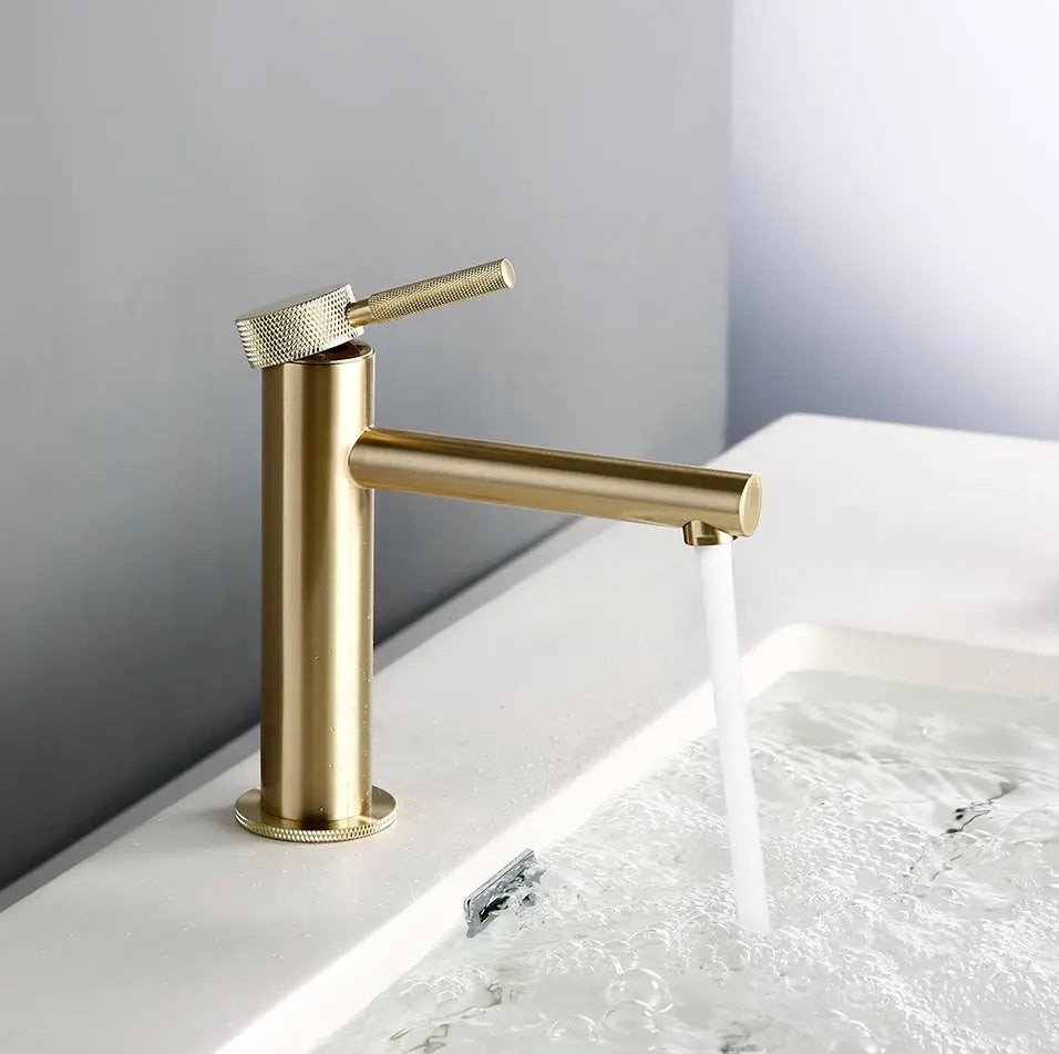 Mitigeur de lavabo générique or brossé
