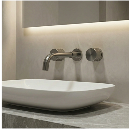 Mitigeur de lavabo encastré anthracite