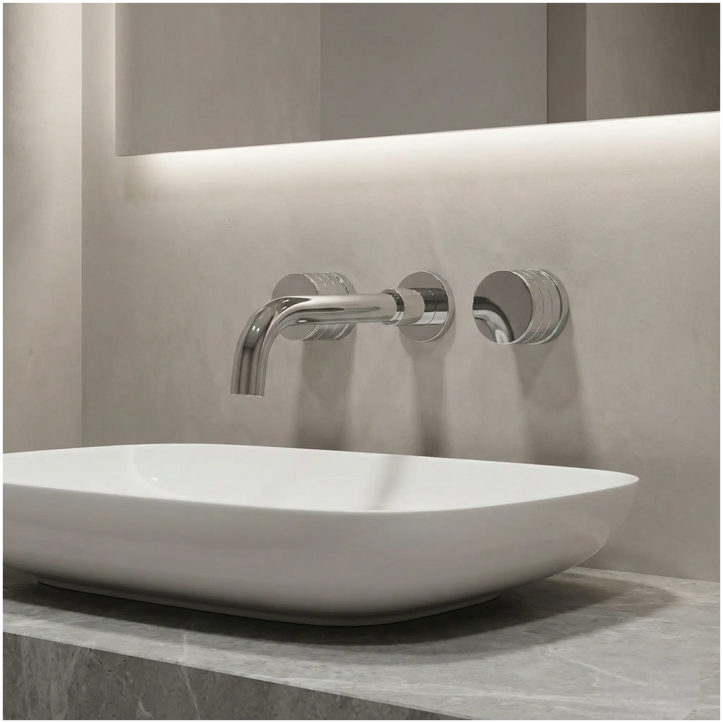Mitigeur de lavabo encastré chrome
