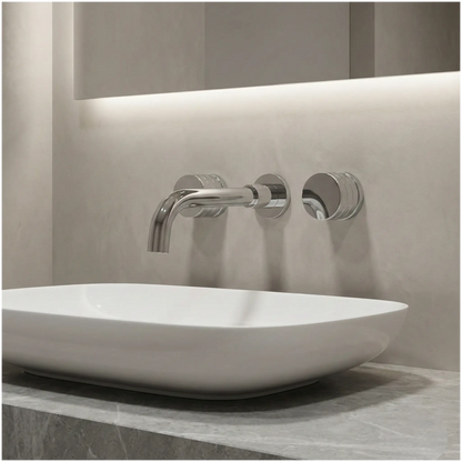 Mitigeur de lavabo encastré chrome