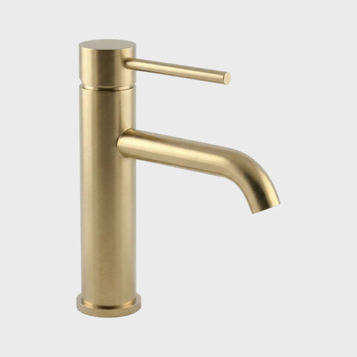 Mitigeur de lavabo sur plan or brossé