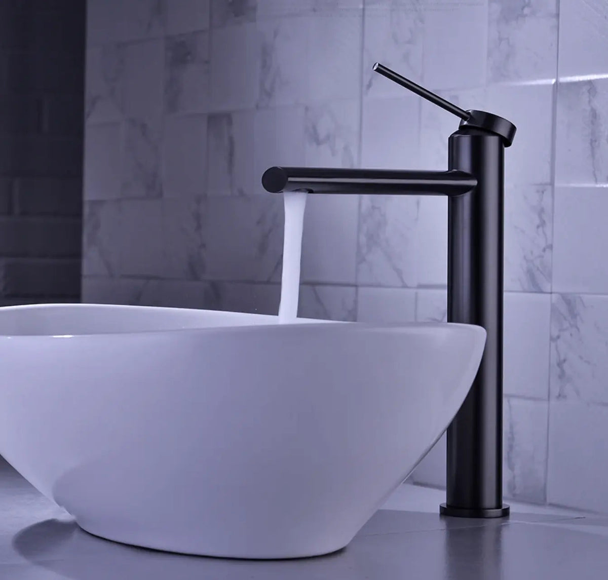 Mitigeur de lavabo haut 4 finitions