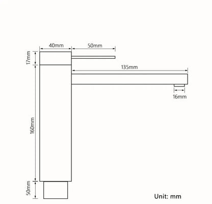 Mitigeur de lavabo à poser chrome
