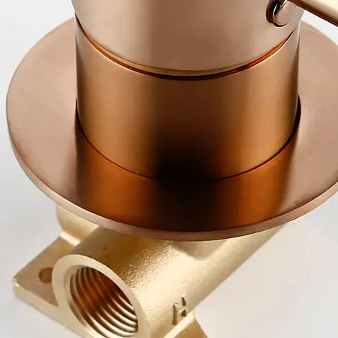 Mitigeur de lavabo encastré or rose