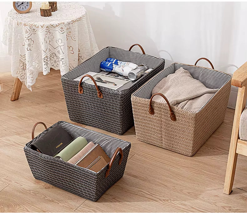 Panier de rangement vêtements style japonais - Gain de Place