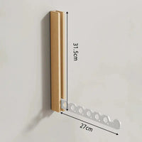 Porte-cintres mural bois pliable – rangement vêtements élégant  aeraly.myshopify.com