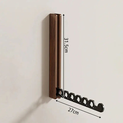 Porte-cintres mural bois pliable – rangement vêtements élégant  aeraly.myshopify.com