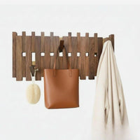Porte-manteau mural en bois naturel - 8 à 24 crochets