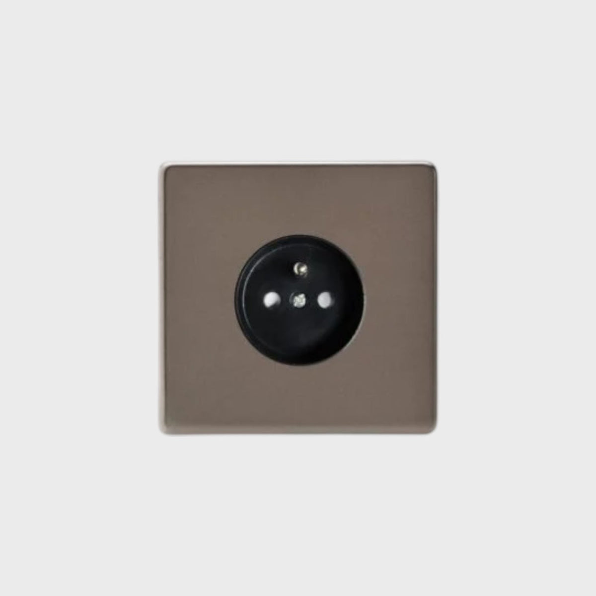 prise de courant simple bronze