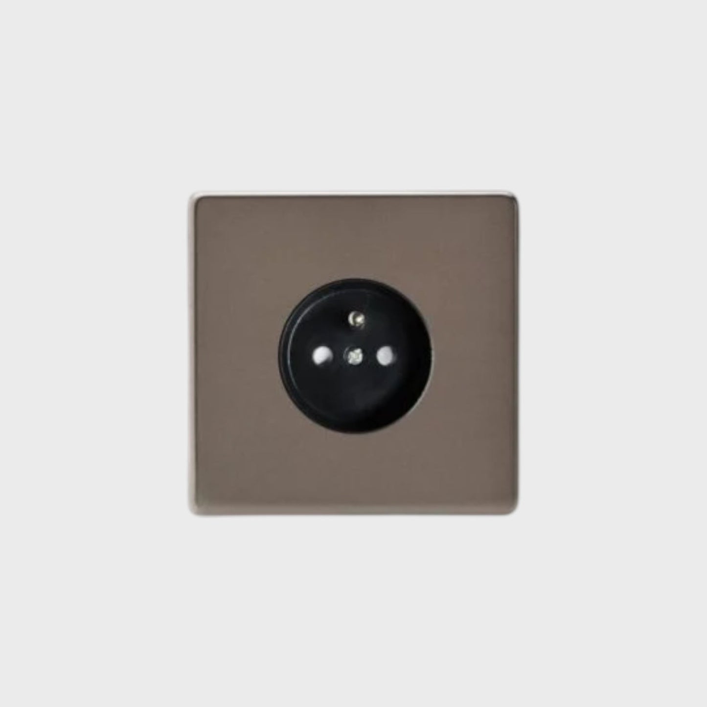 prise de courant simple bronze