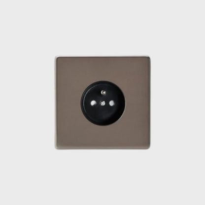 prise de courant simple bronze