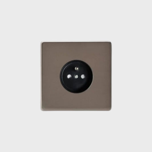 prise de courant simple bronze