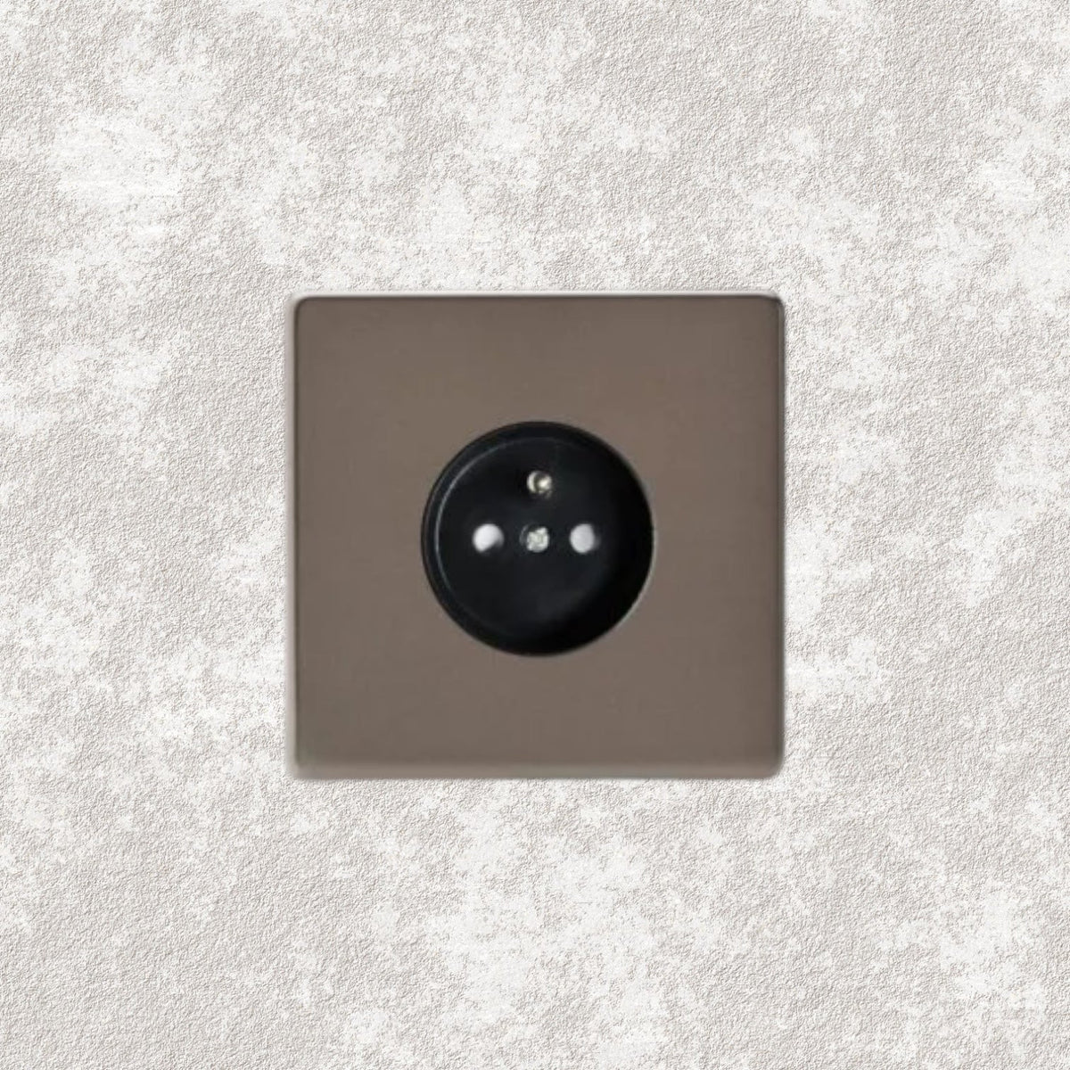 prise de courant simple bronze