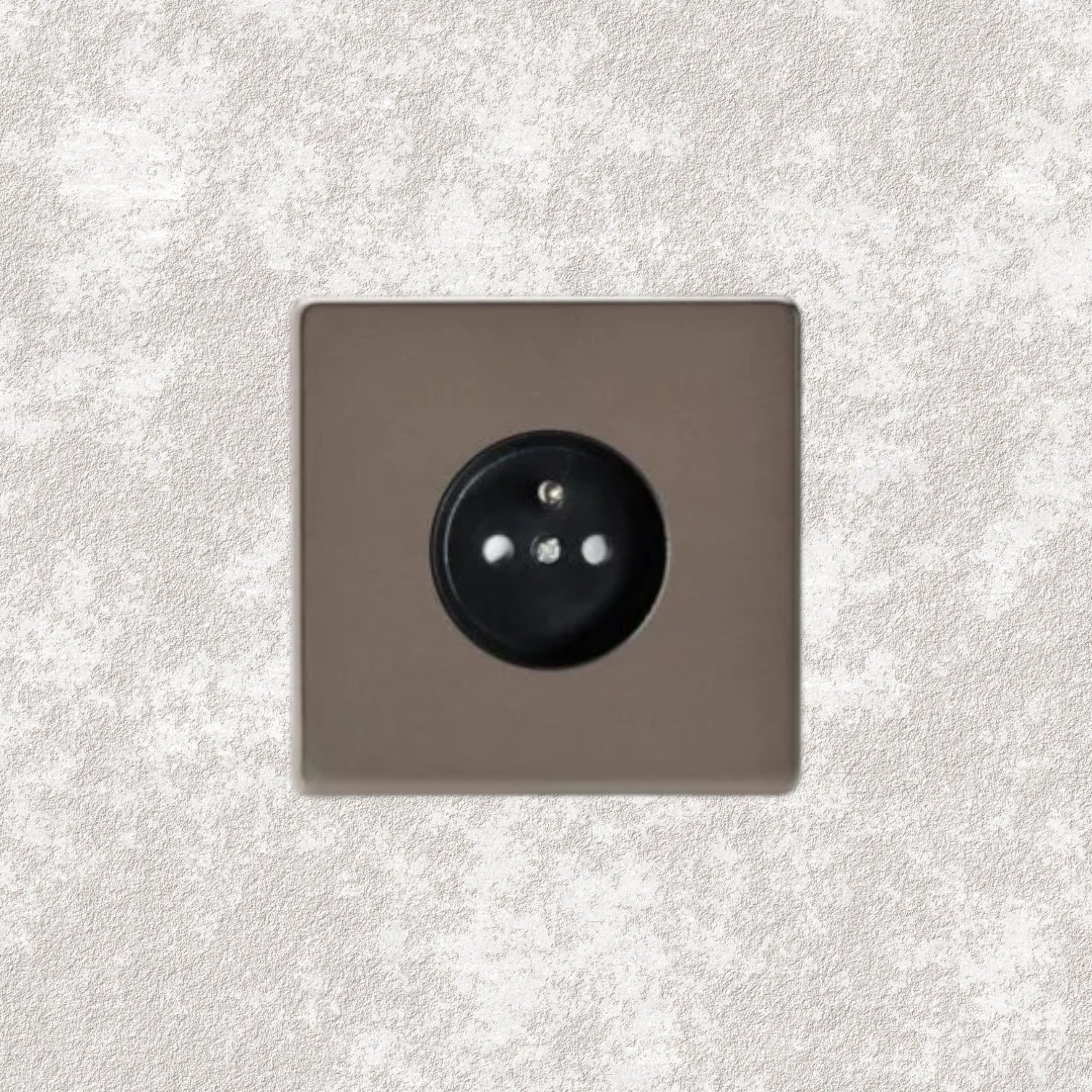 prise de courant simple bronze