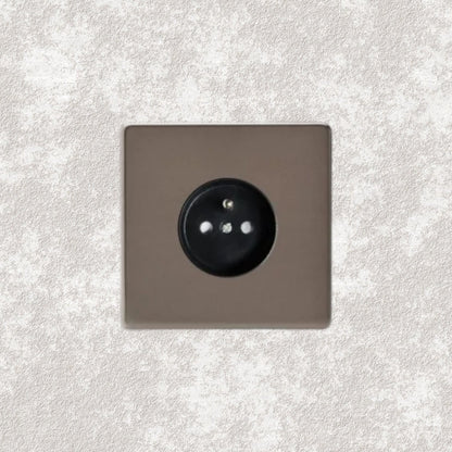 prise de courant simple bronze