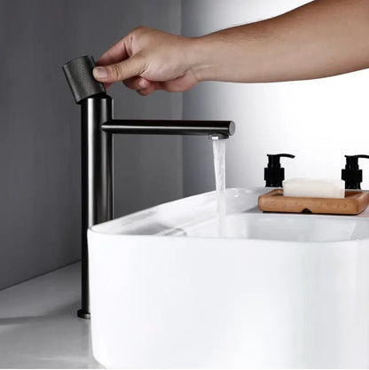Mitigeur de lavabo haut anthracite