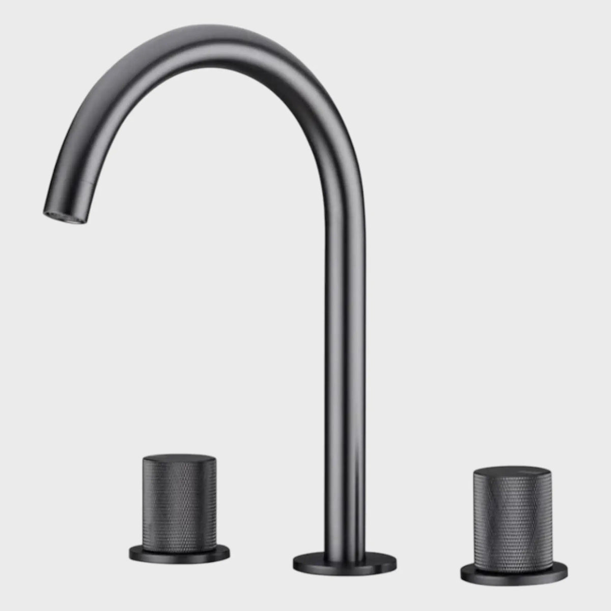 Robinet mélangeur de lavabo sur plan anthracite