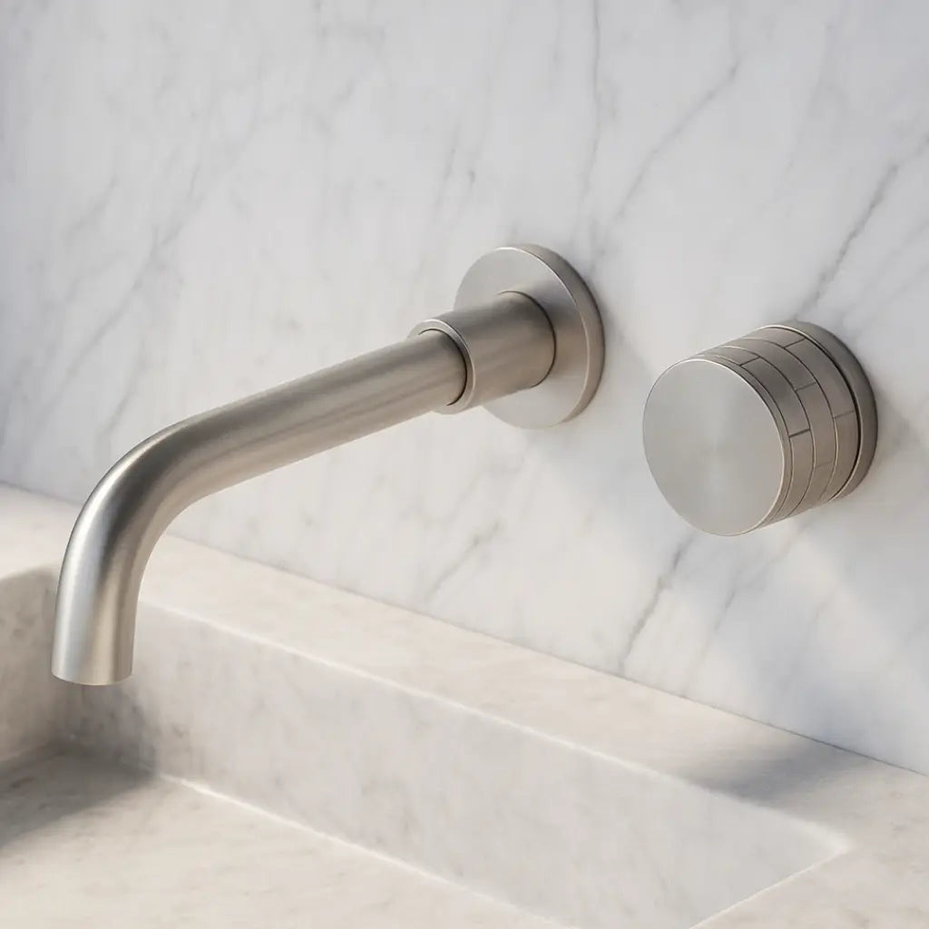 Robinet de lavabo encastré inox