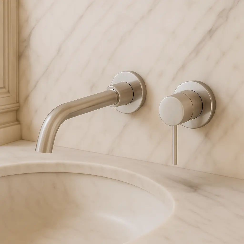 Mitigeur de lavabo encastré inox